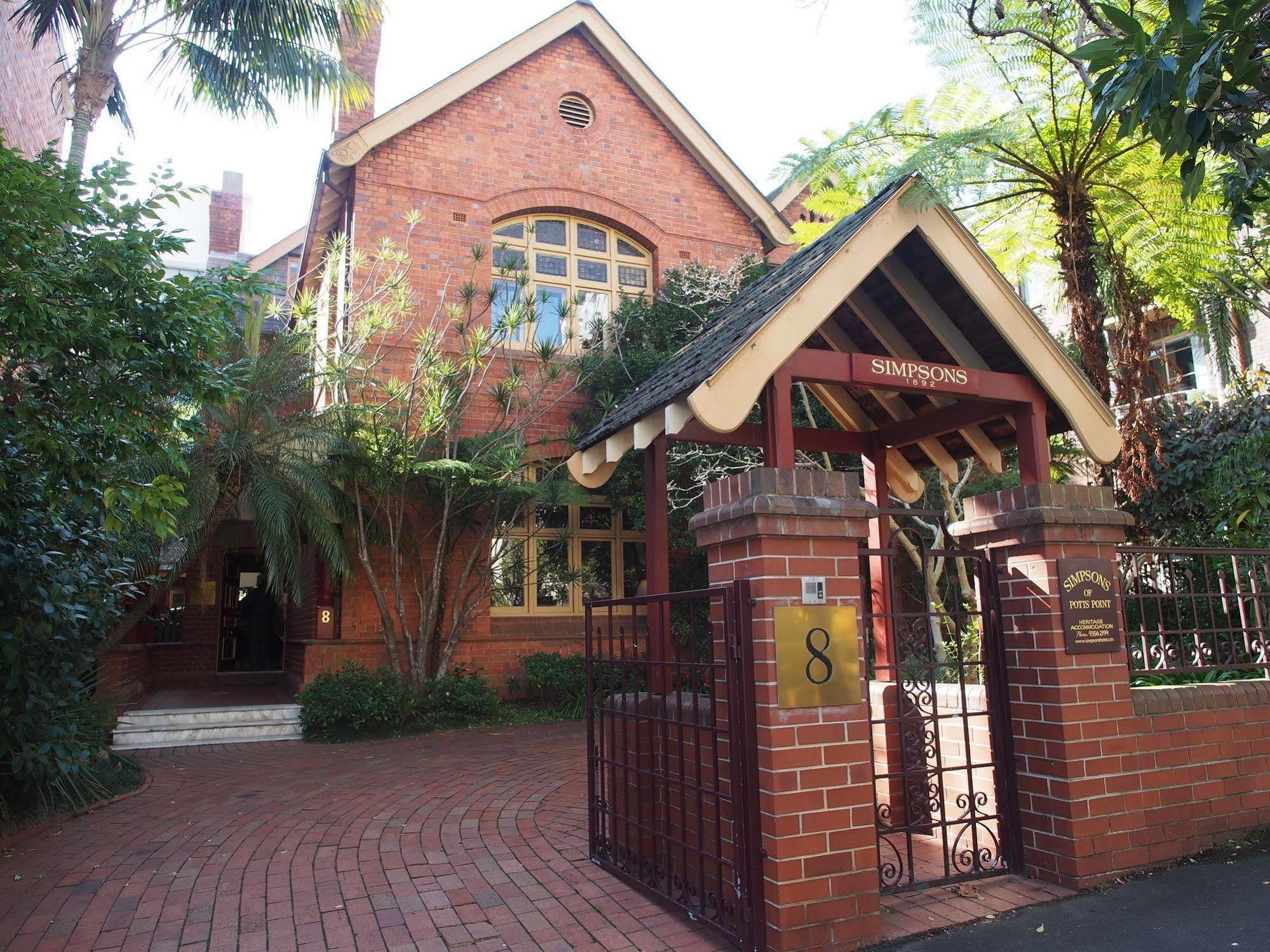Simpsons Of Potts Point Hotel Sydney Kültér fotó